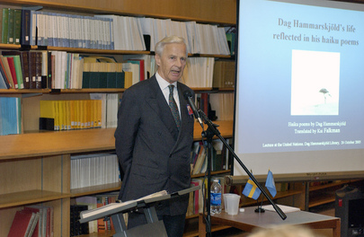 Lecture on Dag Hammarskjöld's Life As Reflected in His Haiku Poems