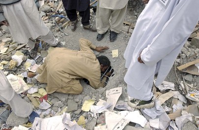 Searching for Missing School Children After Pakistan Earthquake