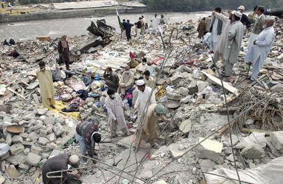 Searching for Missing After Pakistan Earthquake