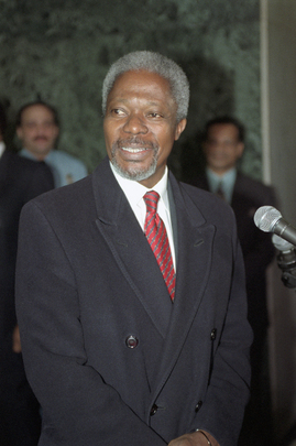 Newly-appointed Secretary-General Arrives at United Nations for his First Working Day