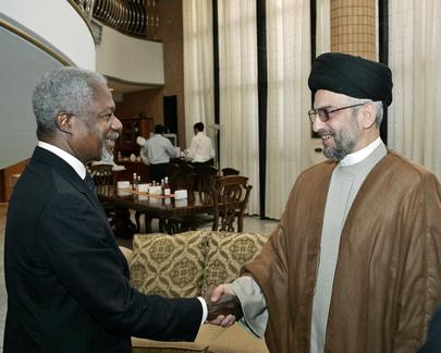 Secretary-General And Leader of United Iraqi Alliance Meet
