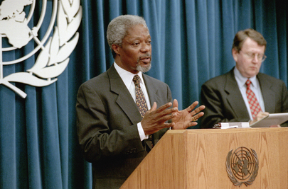 UN Secretary-General Addresses a Press Conference
