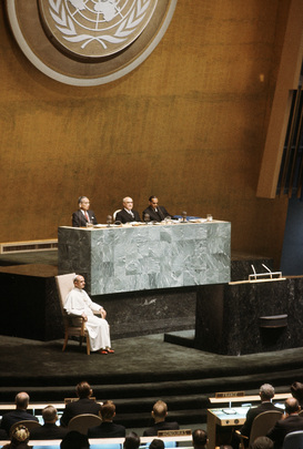 Visit of His Holiness Pope Paul VI to the United Nations