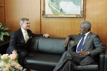 Secretary-General Bids Farewell to UNFICYP Chief