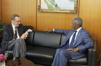 Secretary-General Meets with Former Head of Mission in Kosovo