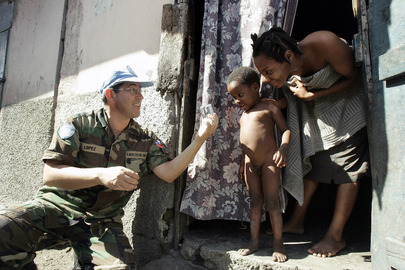 Chilean Peacekeeper in Cap Haitien