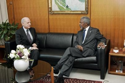 Secretary-General Meets with President of International Criminal Tribunal for the former Yugoslavia