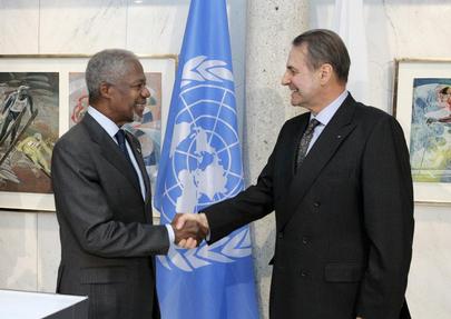 Secretary-General Meets With International Olympic Committee President