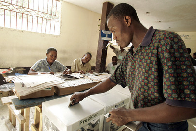 Voting in Haiti Elections