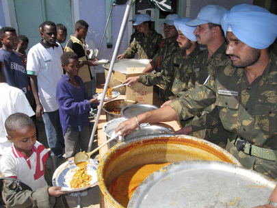 Peacekeepers Help to Feed Local Population