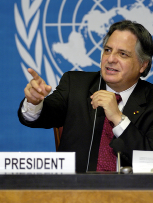 Press Conference by President of Human Rights Commission in Geneva