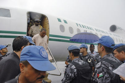 United Nations Peacekeepers Arrest Former Liberian President
