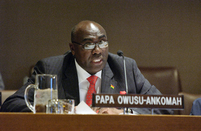 Ghanaian Minister Addresses Meeting on International Migration