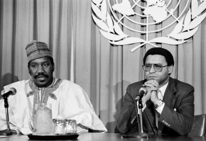 Press Conference by Anti-Apartheid Committee