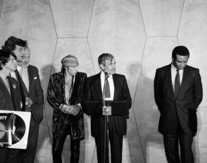 Recording Artists Present Record to Chairman of the Special Committee Against Apartheid