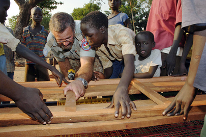United Nations Military Observer Lends Hand at Sudanese Orphanage