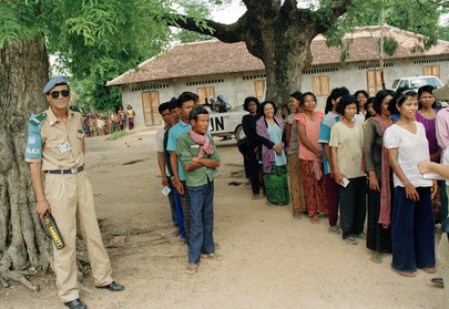 Cambodian Election Held Under Supervision of United Nations Transitional Authority in Cambodia (UNTAC)