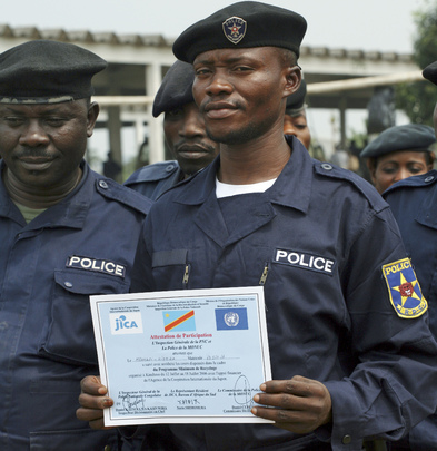 Graduation Ceremony for Police Trained by MONUC