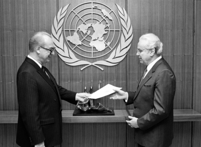 New Permanent Representative of Union of Soviet Socialist Republics Presents Credentials