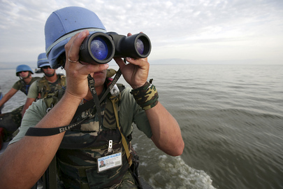 United Nations Peacekeepers on Patrol in Democratic Republic of Congo