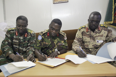 Ceasefire Joint Monitoring Commissioners Sign Ceasefire Agreement