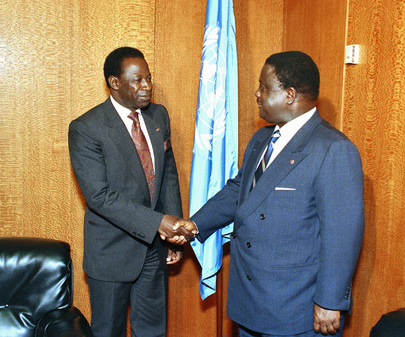 President of 49th Session of General Assembly meets with President of Côte d'Ivoire