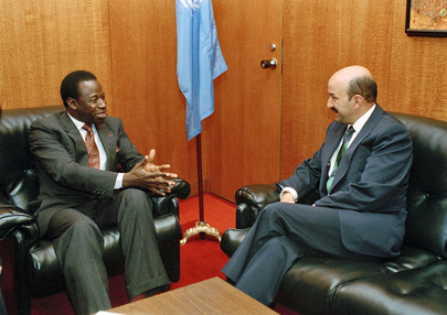 President of General Assembly meets with President of Mexico