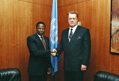 President of General Assembly Meets with President of Latvia