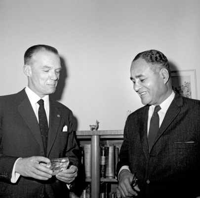 New Chief of Staff of UNTSO Confers with UN Under-Secretary Ralph Bunche