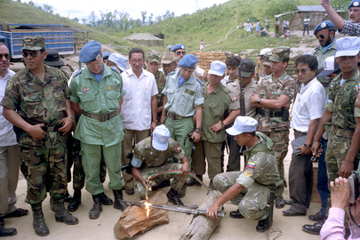 ONUCA Demobilizes Nicaraguan Resistance Forces in Honduras
