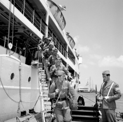 Rotation of Yugoslav UNEF Troops at Port Said
