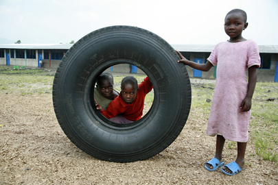 Children at Rehabilitation Centre Play on Grounds