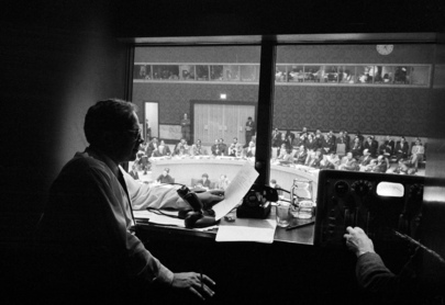 At Security Council Meeting