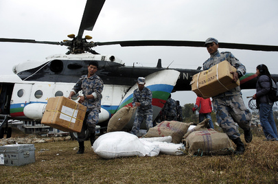 United Nations Mission in Nepal - Nepalese Military Distributes Polling Materials