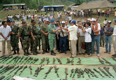 ONUCA Demobilizes Nicaraguan Resistance Forces in Honduras