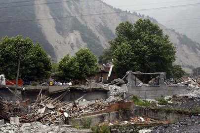 Destroyed Houses in Earthquake Epicentre