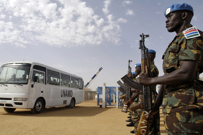 Security Council Africa Mission Arrives at UNAMID Headquarters