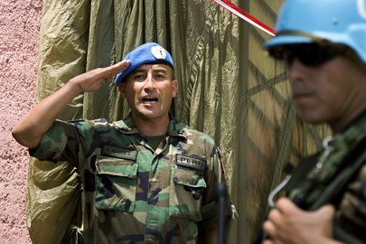 MINUSTAH Peacekeepers Provide Security for School Inauguration