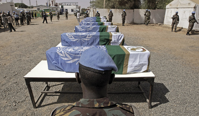 UNAMID Soldiers from Gambia Honour Fallen Colleagues