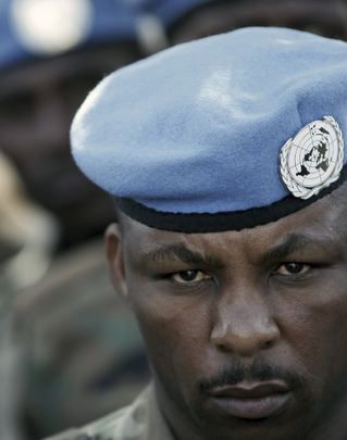 UNAMID Peacekeeper Attends Funeral Service for Fallen Colleagues