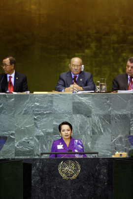 Philippines President Addresses General Assembly 