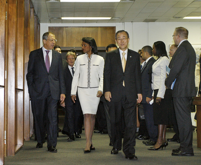 Secretary-General Hosts Security Council Permanent Members 