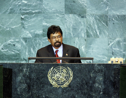 Permanent Representative of Mauritius Addresses General Assembly