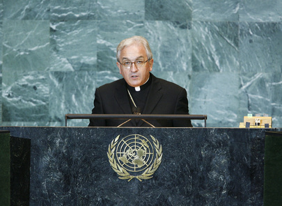 Holy See UN Permanent Observer Addresses General Assembly 