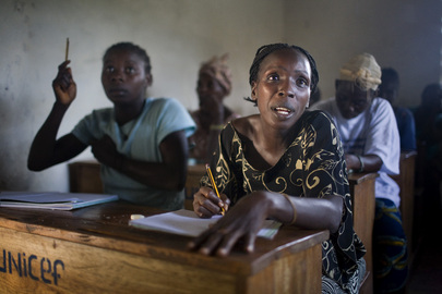 Liberian Women Take Literacy Class through Pilot Project