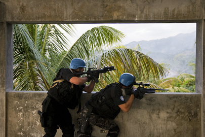 MINUSTAH SWAT Team Participates in Drug Seizure Exercise