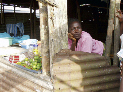 Vendor at Liberia Market
