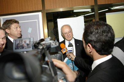 Head of UNAMI Briefs Media