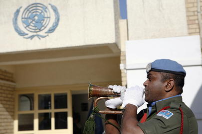 UNAMI Fijian Color Guard in Baghdad