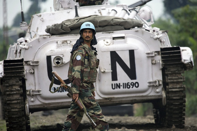 MONUC Peacekeeper Deploys to Combat Zone